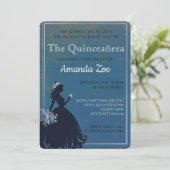 Einladung von Quinceañera (Stehend Vorderseite)