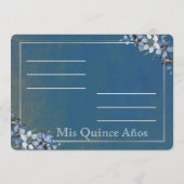 Einladung von Quinceañera (Rückseite)