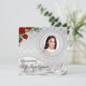 Einladung von Quinceañera (Stehend Vorderseite)