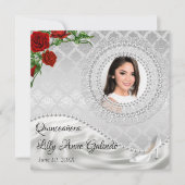 Einladung von Quinceañera (Vorderseite)