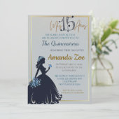 Einladung von Quinceañera (Stehend Vorderseite)