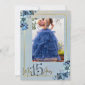 Einladung von Quinceañera (Rückseite)