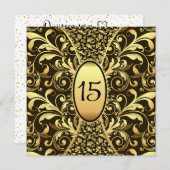 Einladung von Quinceanera (Vorne/Hinten)