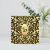 Einladung von Quinceanera (Stehend Vorderseite)