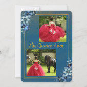 Einladung von Quinceañera (Rückseite)