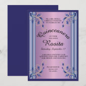 Einladung von Quinceanera (Vorne/Hinten)