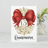 Einladung von Quinceanera (Stehend Vorderseite)