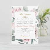 Einladung von Quinceanera auf Spanisch (Stehend Vorderseite)