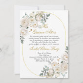 Einladung von Quinceanera auf Spanisch (Vorderseite)