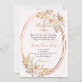 Einladung von Quinceanera auf Spanisch (Vorderseite)