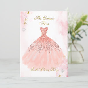 Einladung von Quinceanera auf Spanisch