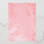 Einladung von Quinceanera Blumen Hot Pink Gown (Rückseite)