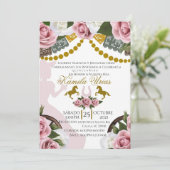 Einladung von Quinceañera Charro (Stehend Vorderseite)