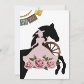 Einladung von Quinceañera Charro (Rückseite)