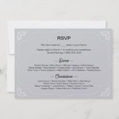 Einladung von Quinceañera, Paris-Thema, Eiffelturm (Rückseite)