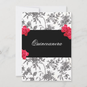 Einladung von Quinceanera / süß fünfzehn