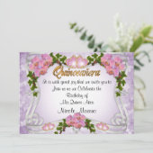 Einladung von Quinceanera zum 15. Geburtstag (Stehend Vorderseite)