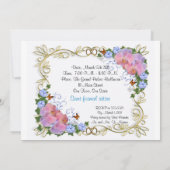 Einladung von Quinceanera zum 15. Geburtstag (Rückseite)