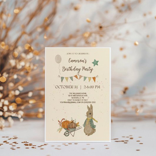 Einladung von Rabbit Peter Birthday