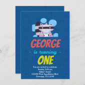 Einladung von Raccoon Bandit Cartoon des Custom Ch (Vorne/Hinten)