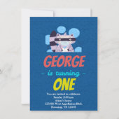 Einladung von Raccoon Bandit Cartoon des Custom Ch (Vorderseite)