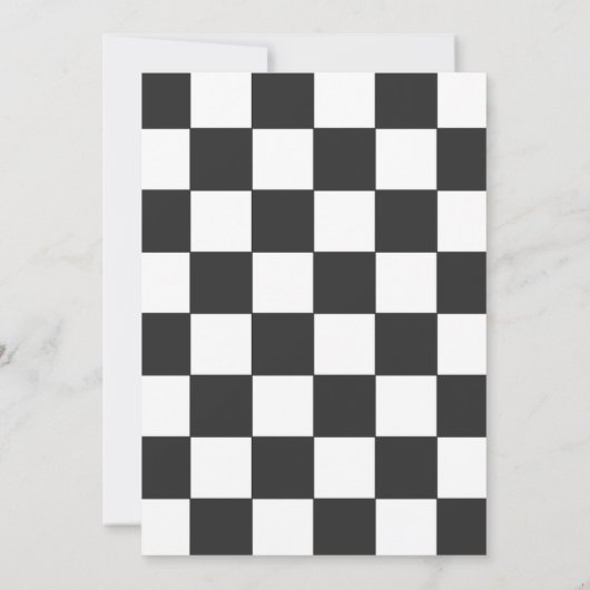 Einladung von Race Car Kindergeburtstag - Jungs (Rückseite)