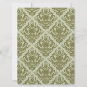 Einladung von Rahmen und Damast (Rückseite)