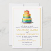 Einladung von Rainbow Cake Wedding (Vorderseite)
