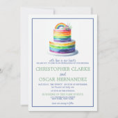 Einladung von Rainbow Cake Wedding (Vorderseite)