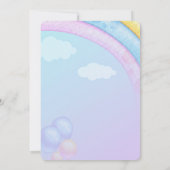 Einladung von Rainbow Unicorn (Rückseite)