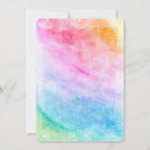 Einladung von Rainbow Unicorn (Rückseite)