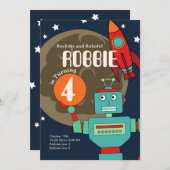 Einladung von Raketen und Robotern (Vorne/Hinten)