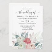 Einladung von Ranunculus floral (Vorne/Hinten)