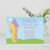 Einladung von Rapunzel Geburtstagsparty (Stehend Vorderseite)