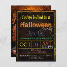 Einladung von Raven Halloween-Party