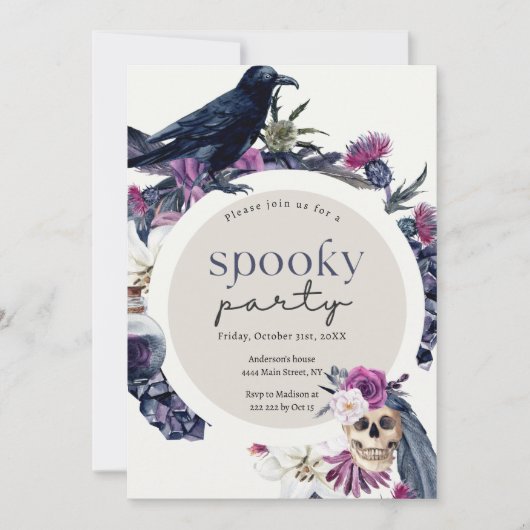 Einladung von Raven & Skull (Vorderseite)