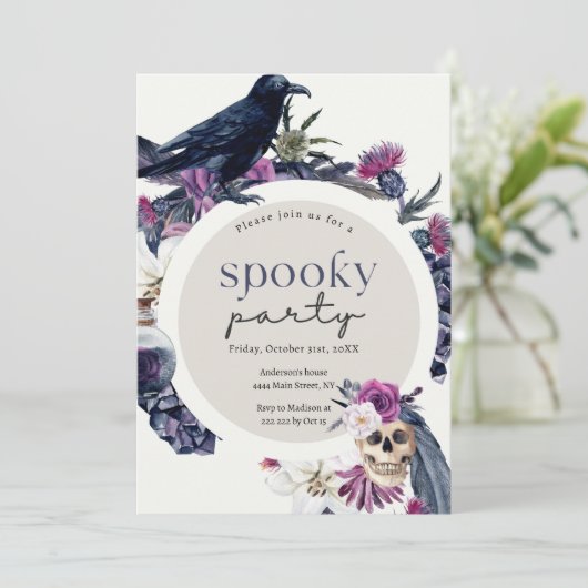 Einladung von Raven & Skull (Stehend Vorderseite)