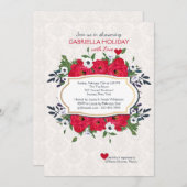 Einladung von Red Anemones (Vorne/Hinten)