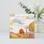 Einladung von Red Barn (Stehend Vorderseite)