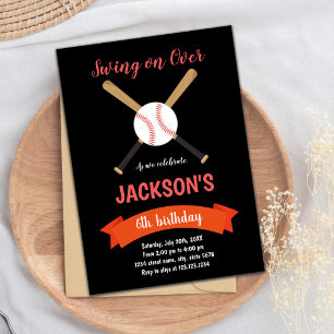 Einladung von Red Baseball zum Geburtstag