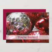 Einladung von Red Baubles 'You re Invited' (Vorne/Hinten)