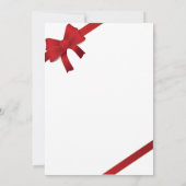 Einladung von Red Bows Winter Wedding (Rückseite)