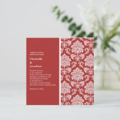 Einladung von Red Damask (Stehend Vorderseite)