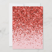 Einladung von Red Glitzer Fab 16 . Geburtstag (Rückseite)