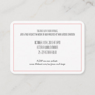 Einladung von Red Knot Save the Date   RSVP Karte