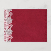 Einladung von Red Lace Wedding (Rückseite)