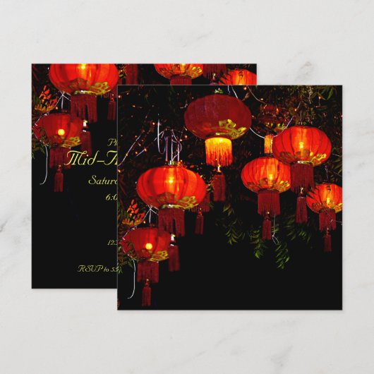 Einladung von Red Lanterns (Vorne/Hinten)