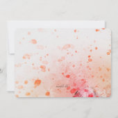 Einladung von Red Poppies (Rückseite)