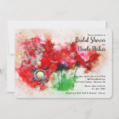 Einladung von Red Poppies (Vorderseite)
