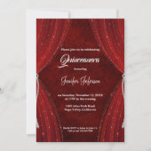 Einladung von Red Quinceanera (Vorderseite)